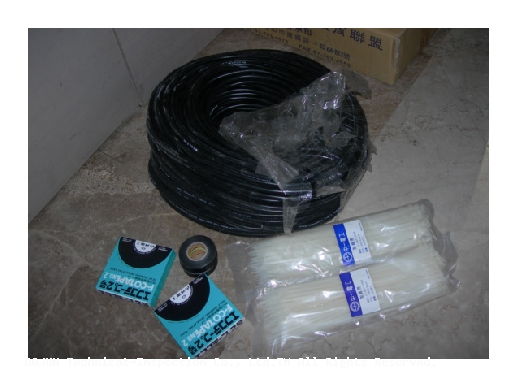 偷偷喵一下用了哪些耗材?有看到了嗎？日本原裝進口的防水膠帶耶~雖然他不起眼，但卻是重點唷！